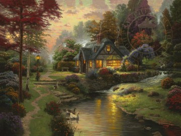 Thomas Kinkade Painting - Casa de campo Stillwater Thomas Kinkade